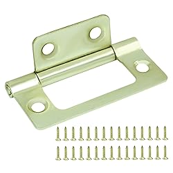 Litoexpe 12 Pcs Non-Mortise Gold Iron Door