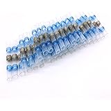 50pcs Solder Seal Wire Connector, Sopoby Solder Seal Heat Shrink Butt Connectors Terminals Electrical Copper