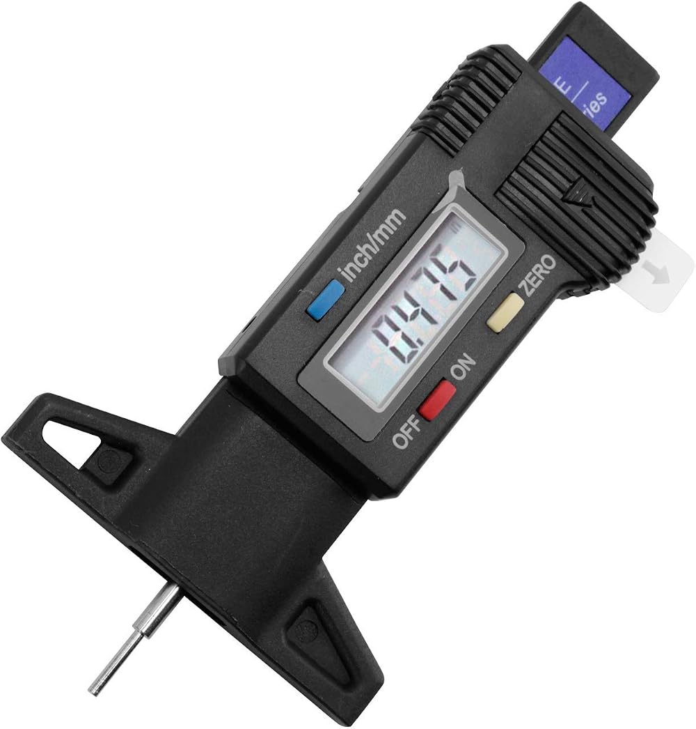 Nartel Tyre Tread Depth Gauge 0-25.4mm 1 inch LCD Display