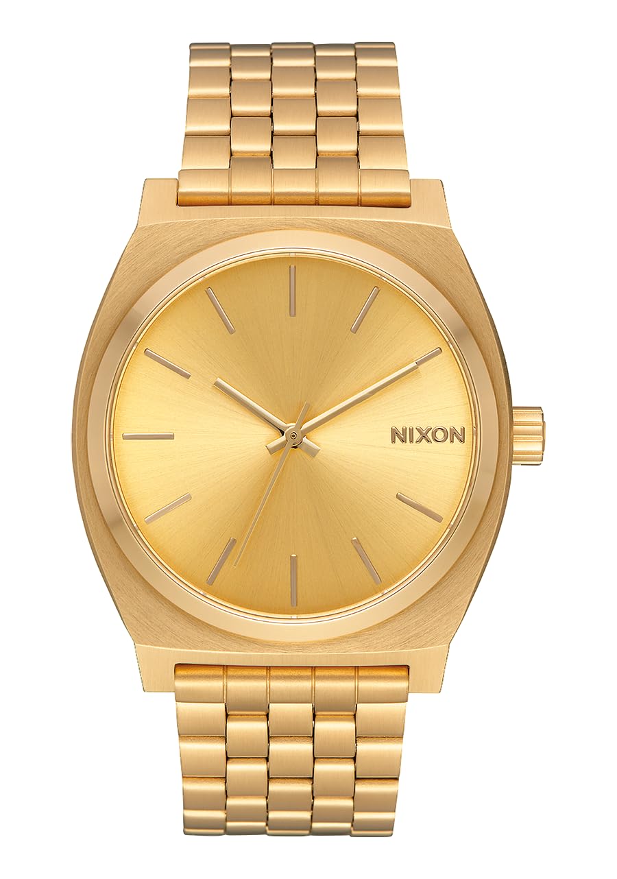 Nixon Time Teller Analogue Quartz Watch, All Gold / Gold, standard size, Bracelet — image 1