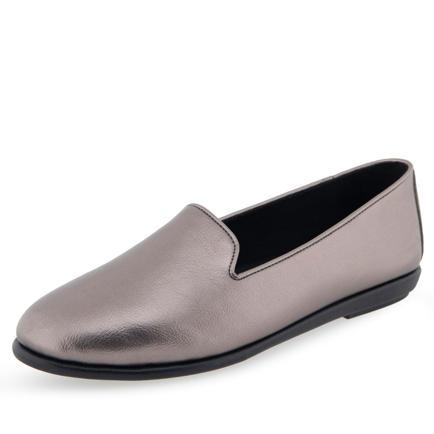 Aerosoles Women’s Betunia Loafer, Graphite PU, 8