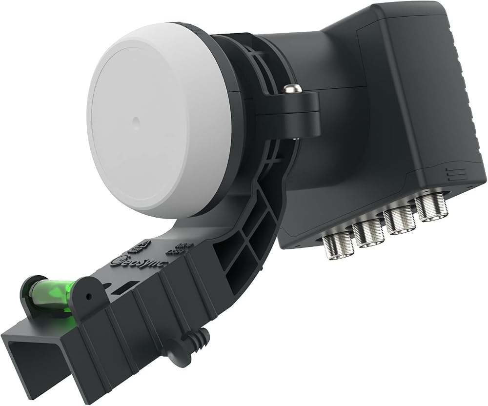 GeoSync GK4LB Quad LNB Universal 4 Output for MK4 Elliptical Dishes