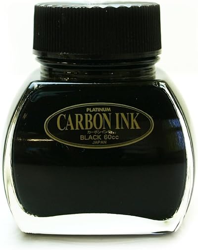 Platinum Platinum Carbon Ink Bottle 60ml Black Fountain Pen Ink