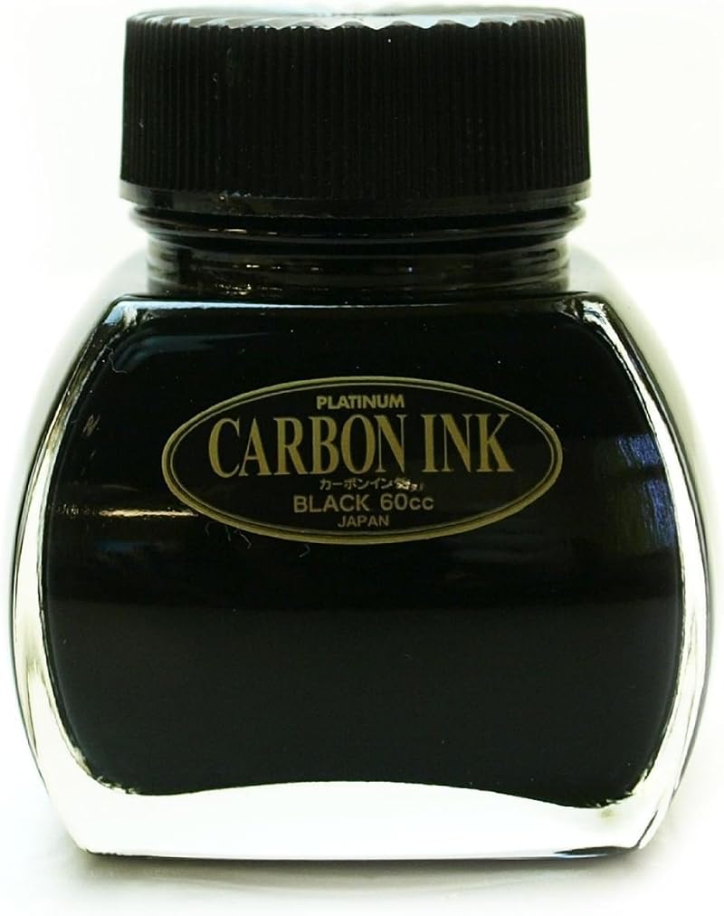 Platinum Platinum Carbon Ink Bottle 60ml Black Fountain Pen Ink