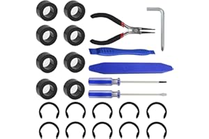 MOALAOK 24 Packs Rubber from Moving Retaining Clip Rings Rubber Roller Replacements Sets Compatible with Cricut Maker/Maker 3 Only Roller Resolution for Cricut Maker Complete Repair Tools