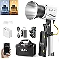 Godox ML60IIBi LED Light, Handheld LED Video Light, 2800K-6500K Bi-Color LED Light, 22500Lux CRI 96+ TLCI 97+, 11 FX Effects, APP Control, with AK-B01 Battery Base, NP970 Lithium Battery
