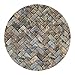 Thirstystone Stone Herringbone Pattern Natural Sandstone Coaster 4 Pack Eco-Friendly, Absorbent, Easily Wipes Clean