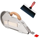 Goldblatt Drywall Banjo Taping Tools with 10'' Tape Knife for Finishing | Aluminum Body, Taping Banjo, Applies Compound &amp; Tape in One Pass, Holds 500 ft Roll, 10 in Knife, for Drywall Finishing