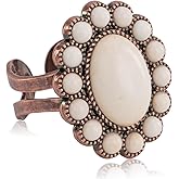 Montana West Rustic Couture's Bohemian Turquoise Cuff Ring for Women Cowgirl