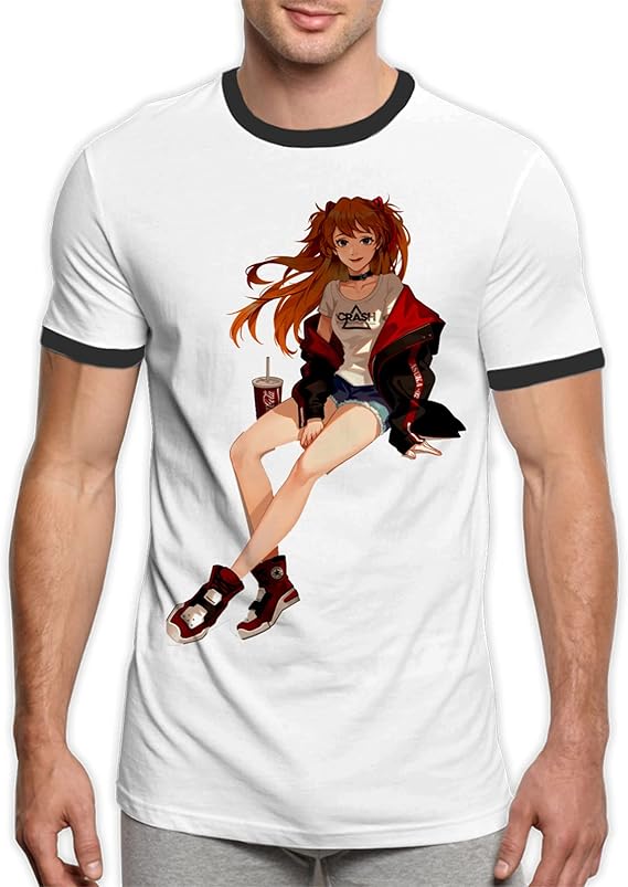 Amazon Co Jp 新 世紀 エヴァンゲリオン メンズ シャツ半袖ルーズフィットtシャツスポーツ ジム ジョギング ランニング サッカーウェアゴルフシャツスーツインナー春物夏秋冬丸首ローネック 服 ファッション小物