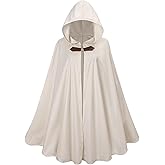Colorful House Adult Renaissance Cloak Gothic Witch Cape with Hooded Medieval Halloween Capes