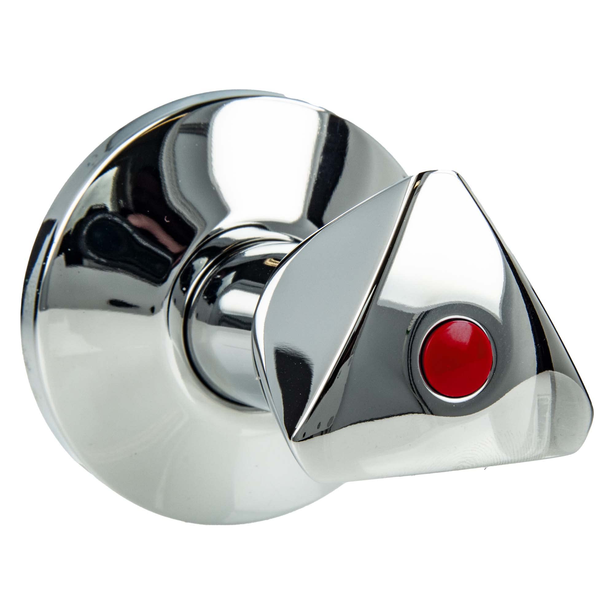 Tecuro Plumber's Top 1/2 with Handle and Rosette for Flush-Mounted Valve – Warm Red