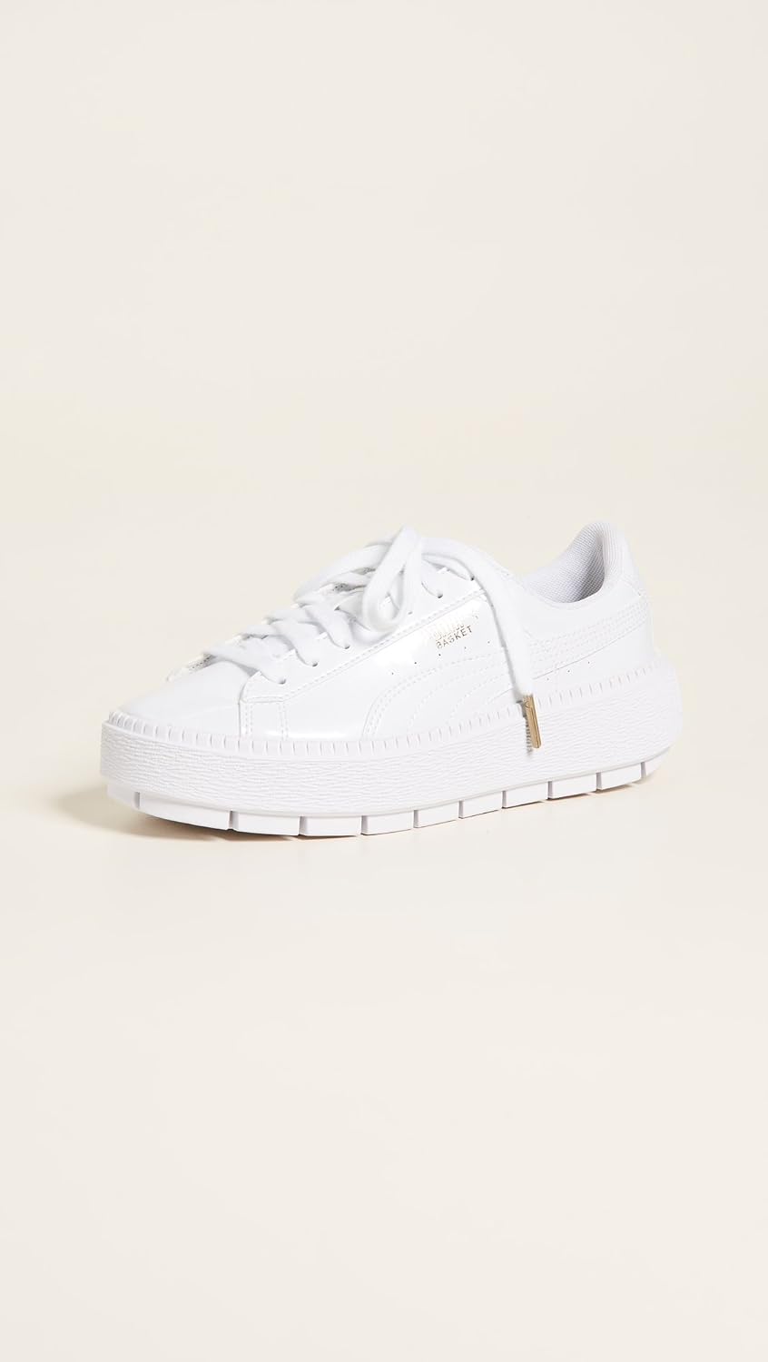 puma platform trace white