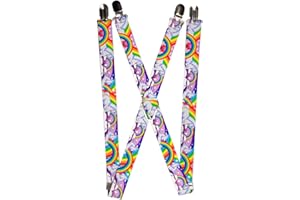 Buckle-Down Unisex-Adult's Suspender-Unicorns, Multicolor, One Size
