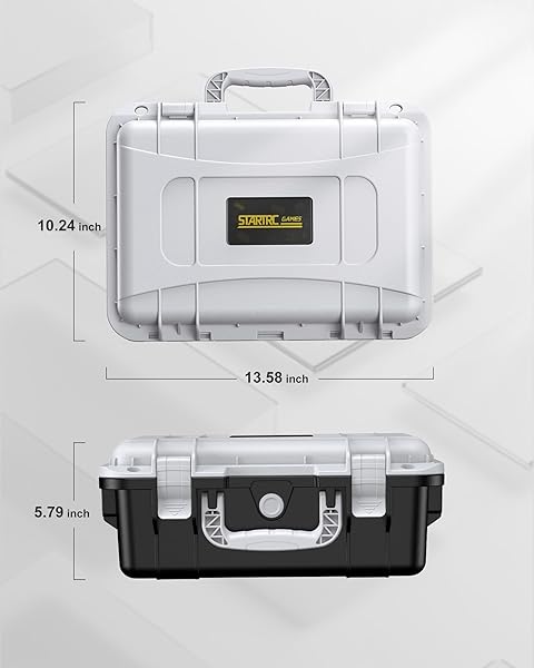 STARTRC GAMES HARD CARRYING CASE FOR NINTENDO SWITCH 2, PROFESSIONAL DELUXE IP67 WATERPROOF, SOFT LINING HARD TRAVEL CASE FOR NINTENDO SWITCH 2 CONSOLE PRO CONTROLLER & ACCESSORIES (BLACK & WHITE)
