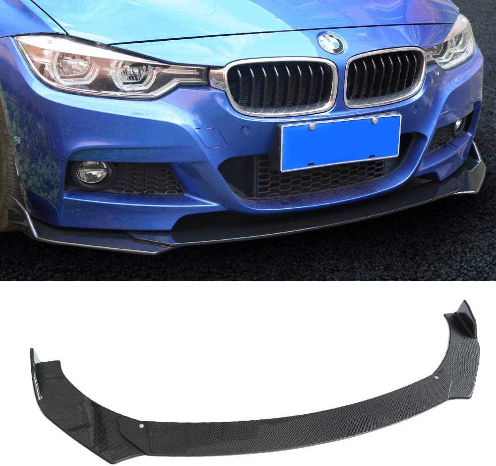 Aishun Dtouch Universal Fit Front Bumper Lip Splitters Winglets Canards (6041#, Carbon)