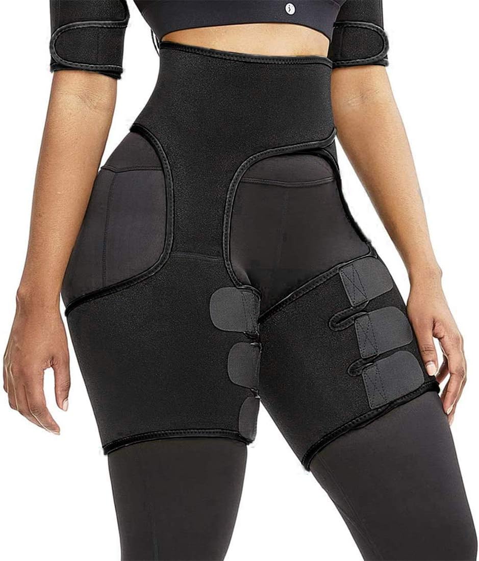 3-in-1 Thigh Trimmer High Waist Waist and Thigh Trimmer, Butt Lifter Shapewear and Hips Belt Trimmer Body Shaper for Women