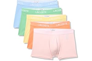 Lacoste mens Cotton Stretch Essentials Trunks, 5-pack (Amazon Exclusives)