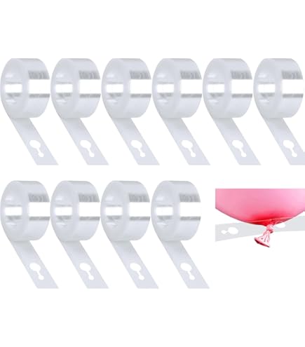 RJV Global Solid Balloon Garland Decorating Kit Balloon Arch Strip Tape 2 Rolls.5 M Length Each Balloon Bouquet - Balloon Bouquet