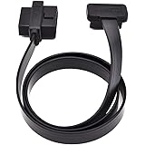 Veepeak OBD2 Splitter Cable 1 x Male to 2 x Female OBDII Connectors 16Pin J1962 Extension Adapter Flat Ribbon Cord 3Ft/90cm