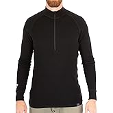 MERIWOOL Mens Base Layer 100% Merino Wool Midweight 250g Half Zip Sweater for Men