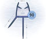 AAN 90cm Shower Screen Door Seal Strip for 4-6mm Glass, Up to 20mm Gap view 2