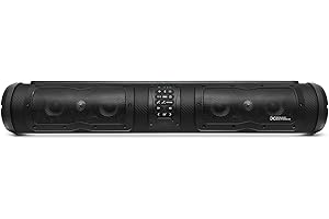 SoundExtreme by ECOXGEAR SE28T Elite 500-Watt Amplified Powersports 8 Speaker Bluetooth LED Backlit Soundbar Waterproof Dirtproof with Golf Cart Mount