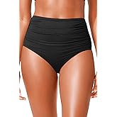 Tempt Me Women High Waisted Bikini Bottom Full Coverage Swimsuit Bottom