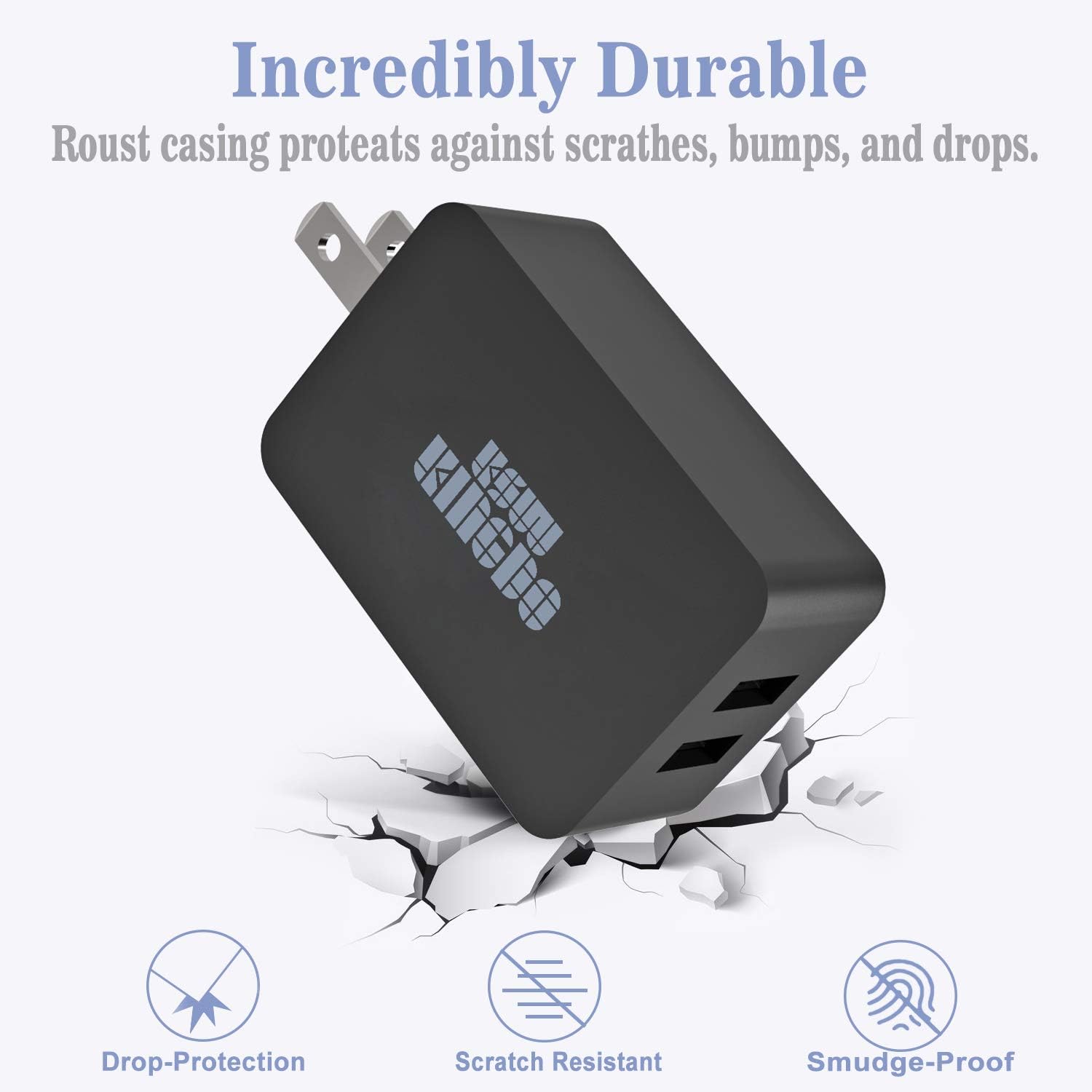 Kindle Fire Fast Charger, 5V 2.4A 24W Charger for  Kindle Fire HD, HDX 6" 7" 8.9" 9.7", Fire 7 8, Dual Port USB Wall Charger with 6.6FT Micro USB Cable for Samsung, Galaxy S7, Android Phone: Home Audio & Theater