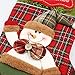 JOYco Handmade Embroidered Hooked Christmas Stockings for Home Decor Set of 2