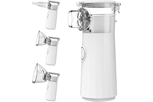 JINDOOY Portable Nebulizer, Handheld Nebulizer for Adults/Kids, Breathing Treatment Machine Nebulizer for Travel, Personal Steam Inhalers for Breathing Problems,Ultrasonic Nebulizer Portable for Outside Using