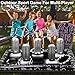 2024 Upgraded Stability & Plastic Ring Giant Tombstone Ring Toss Games Halloween Party Game Favors for Kids Inflatable Game Halloween Party Decor Outdoor Carnival Game Classroom Indoor School Yard