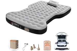 Coverado Car Air Mattress for Tesla Model Y, Self Inflating Car Sleeping Pad with Wireless Air Pump, 7" Thickened Tesla Model Y Mattress, Comfort Flocking Camping Bed, Model Y Accessories 2025-2021