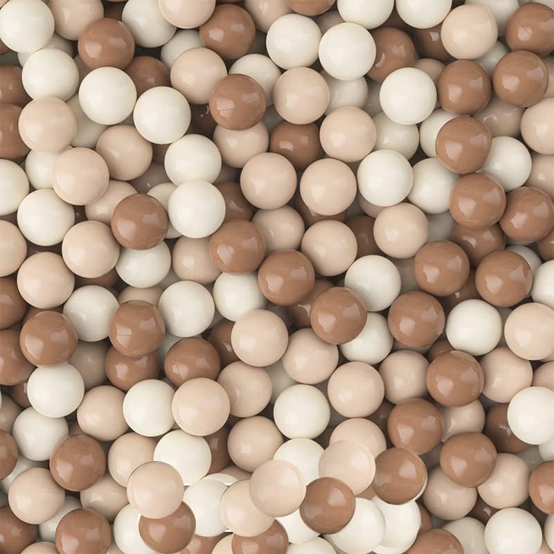 Photo 1 of MoonxHome Ball Pit Balls for Toddlers, BPA Free Crush Proof Plastic Toy Balls for Ball Pit, Children's Pool Water Toys, Ideal Gift for Christmas Balls for Play Tent 2.15" Pack of 100 Mocha Tricolor
