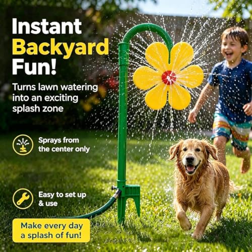 High Pressure Sprinkler Nozzle Nozzle | Adjustable Spray Accessory Hand Resistant | High Pressure Nozzle for Garden Hose | (Orange)
