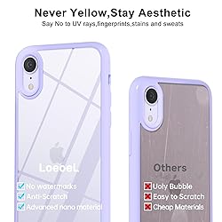 LoeoeL for iPhone XR Case Clear, Transparent Hybrid