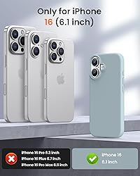 OuXul Designed for iPhone 16 Case,Shockproof Liquid