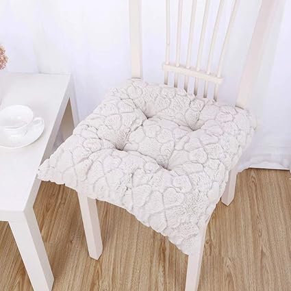 Amazon Com Wjt Yx Plush Cotton Fabric Seat Cushion Thick
