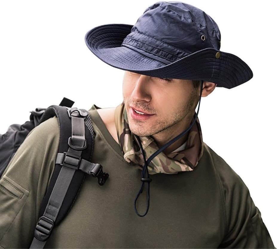 Fischerhut Für Herren - Leichter Sonnenhut Mit Verstellbarem Kinnriemen