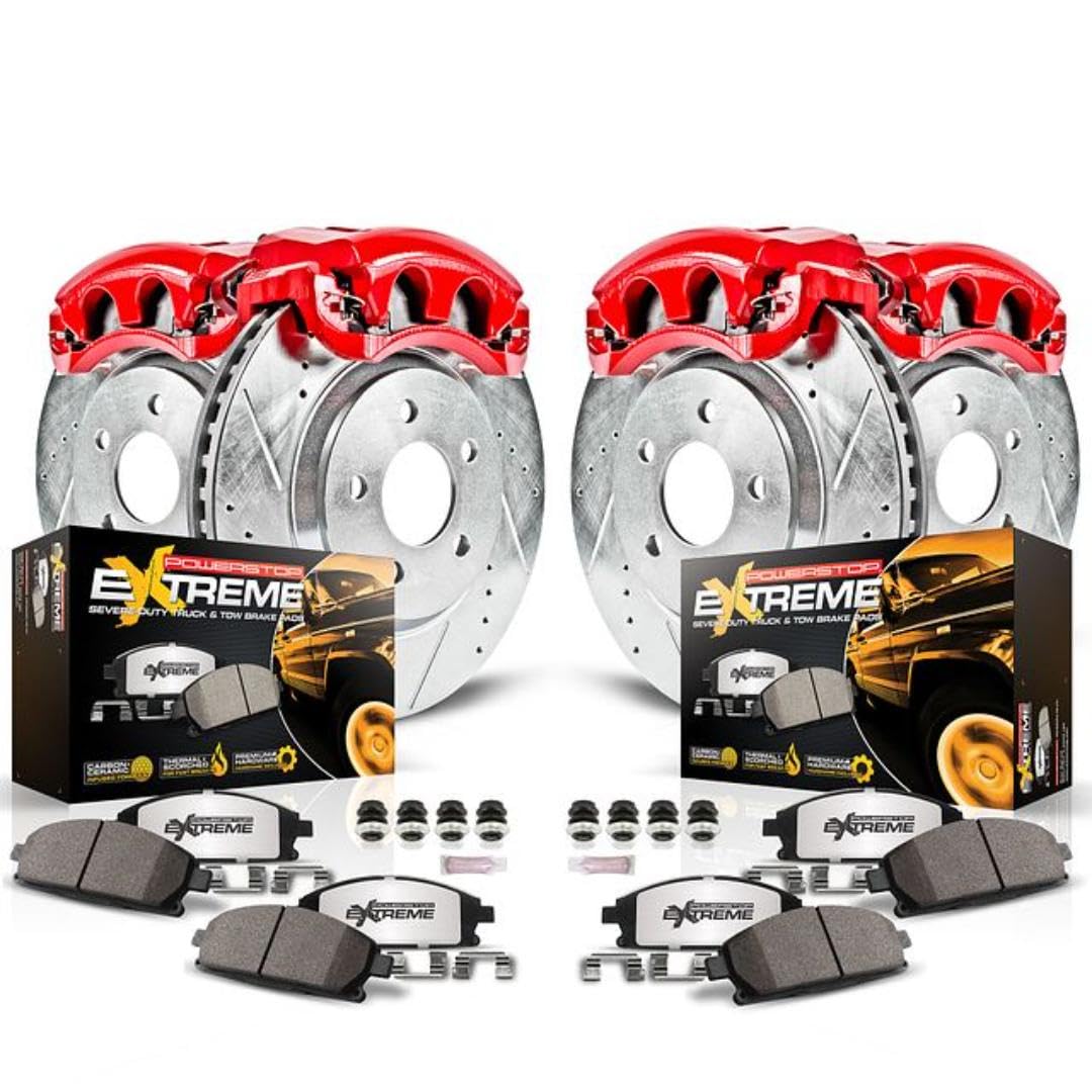 Photo 1 of Power Stop Brake Kit For Ram 3500 2013-2018 [Model Specific] Z36 Truck & Tow Front and Rear Brake Kit-Brake Rotors, Brake Pads & Calipers KC7141A-36
