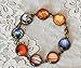 Earth Bracelet, Moon Bracelet, Solar System Bracelet, Planet Bracelet, Galaxy Bracelet, Sky, Stars