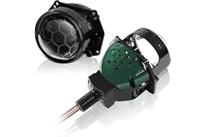 SHNJAUTO 3.0 Inch Bi Projector Lens Retrofit Kit-110W 20,000LM 6000K White Focus Beam Clear Cut Off Line