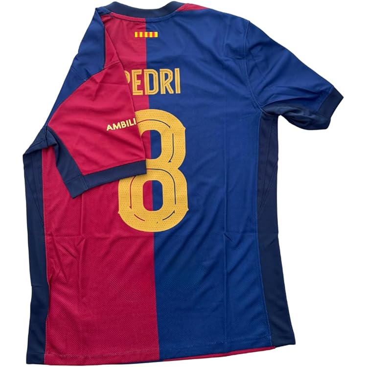 Amazon.com : Pedri #8 Away Black Soccer Jersey for Men Fan Version