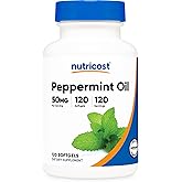 Nutricost Peppermint Oil Softgels (120 SFG) (50 MG) - Gluten Free, Third Party Tested and GMO Free