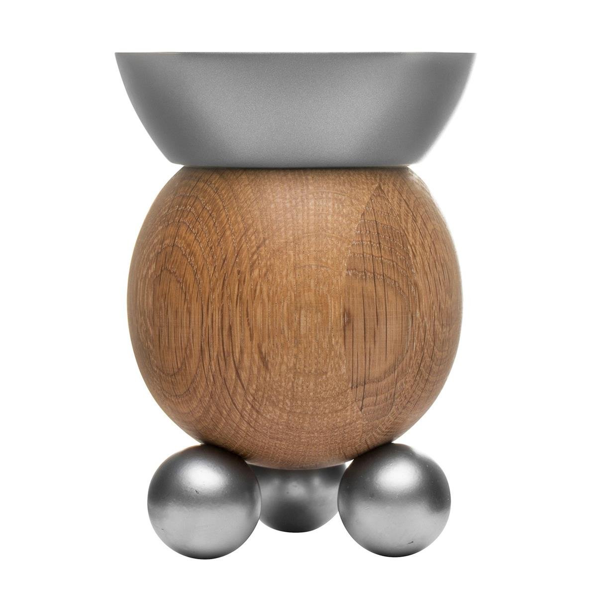 Sagaform Oak Candle Holder, Nylon/A, 8.5 x 8.5 x 12 cm