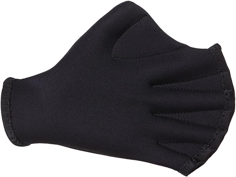 WINOMO 1 Pair Webbed Swimming Gloves Aquatic Traning Fit Paddles Water Resistance Diving Hand Web (Black) : Sports & Outdoors