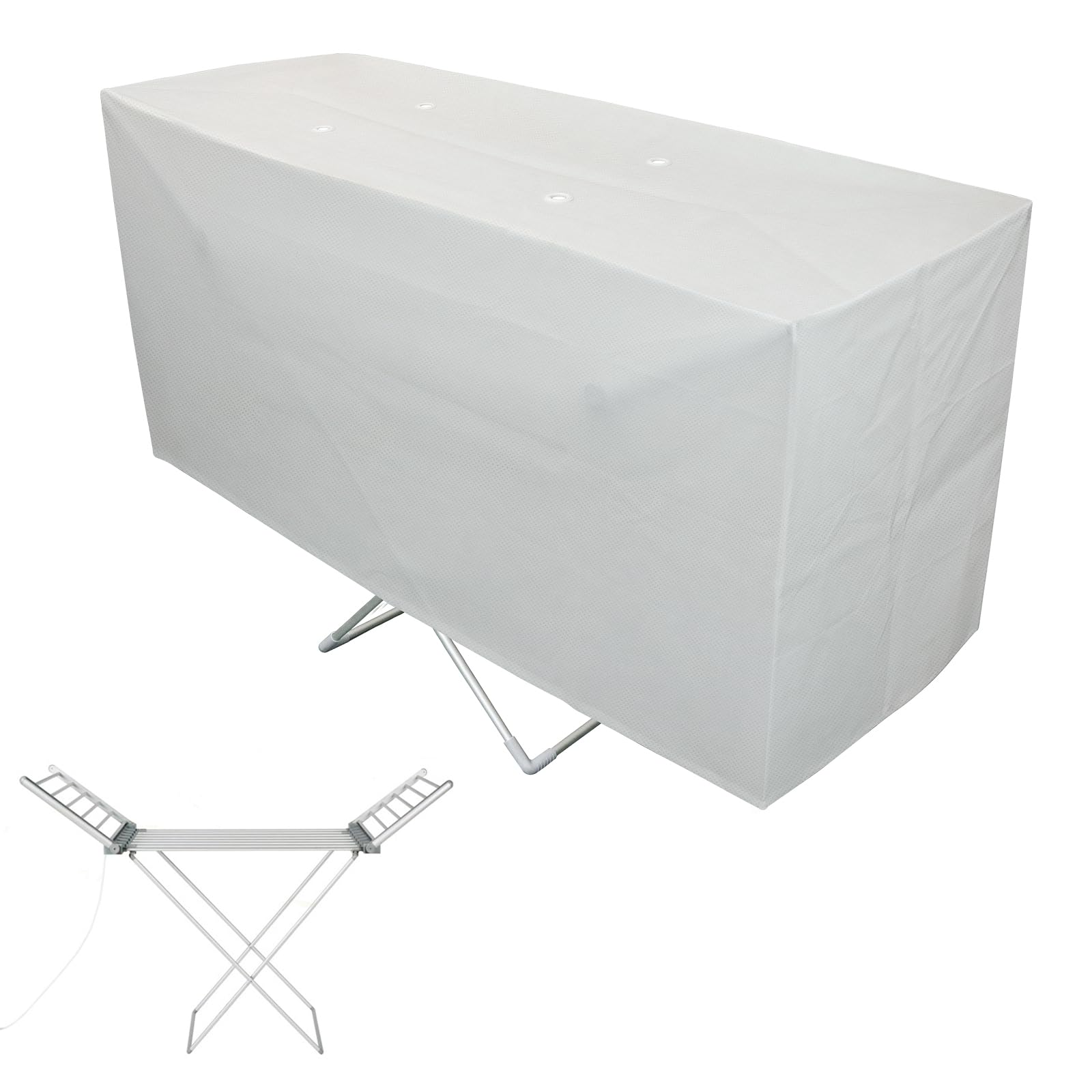 Delixike Heated Clothes Airer Drying Cover, Heavy Duty Electric Clothes Dryer Cover Helps to Speed Up Drying and Save Winter Bill