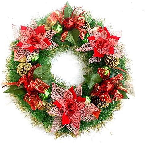 クリスマスリース ロマンチックな人工花輪パインコーン手作りシミュレーション花永遠の花フラワーウェディング
