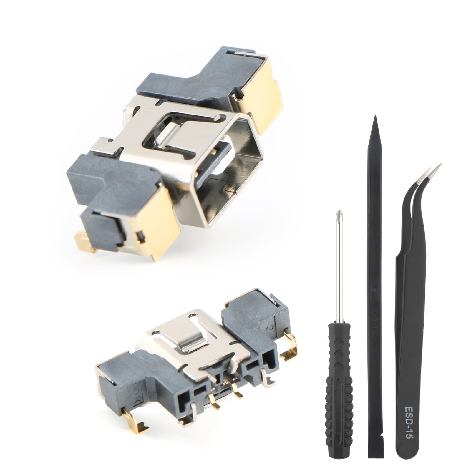 Photo 1 of for Nintendo 3DS/3DS XL/3DS LL Charging Port Replacement for Nintendo 3DS Dock Connector USB Type C Charge Power Socket Jack Port Console Accessories (with Repair Tools)