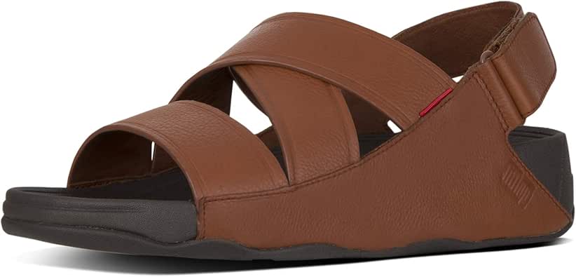 Amazon.com | FitFlop Mens Chi Slingback Leather Sandal Shoes | Sandals